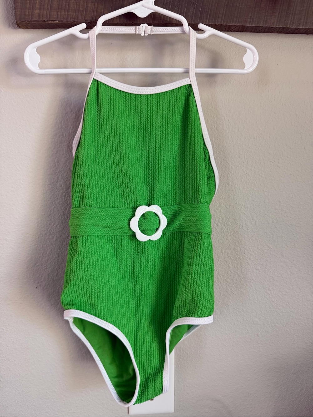 Flap doodles Green One-Piece Halter Swimsuit with matching cover up